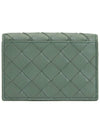 Intrecciato Flap Business Card Wallet Grey - BOTTEGA VENETA - BALAAN 3