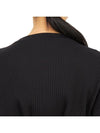 Women's Wrap Short Sleeve TShirt FSHT RIB 000 BLACK - BASERANGE - BALAAN 9