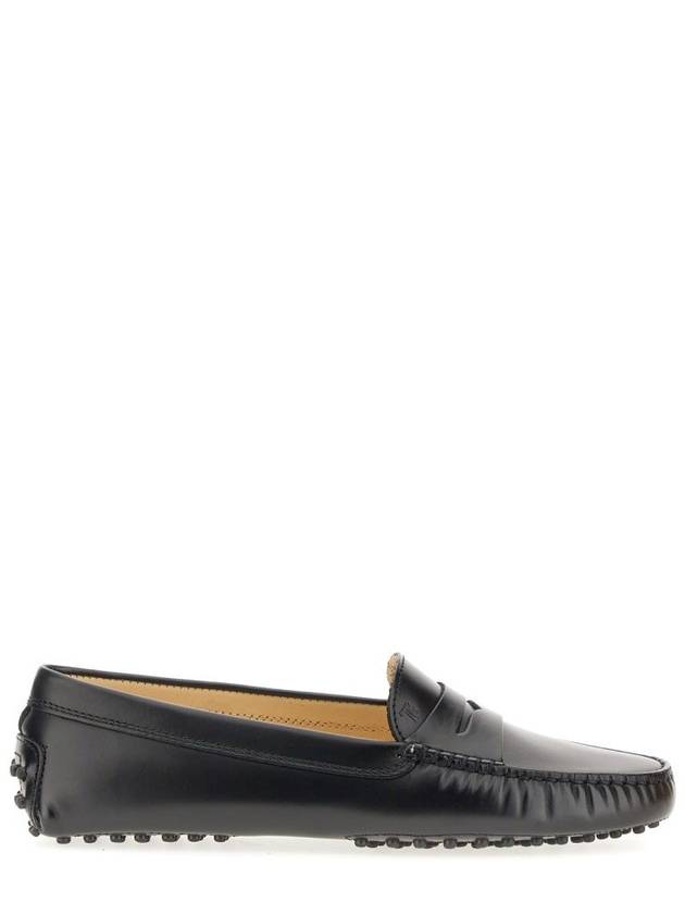 Women's Gommino Leather Driving Shoes Black - TOD'S - BALAAN 2