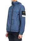 Garment Dyed Crinkle Reps R-Nylon Jacket Avio Blue - STONE ISLAND - BALAAN 5