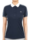 Women's Damai DAMAI Polo Short Sleeve T-Shirt Navy - J.LINDEBERG - BALAAN 2