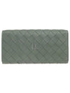 Intrecciato Flap Long Wallet Aloe - BOTTEGA VENETA - BALAAN 2