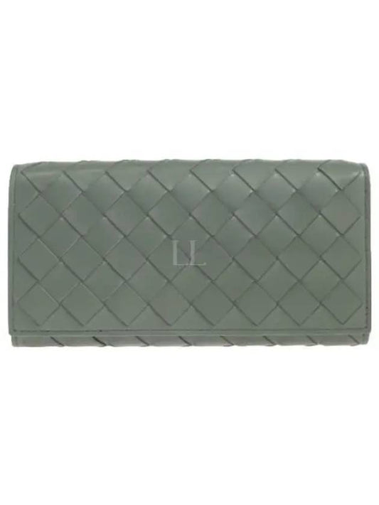 Intrecciato Flap Long Wallet Aloe - BOTTEGA VENETA - BALAAN 2