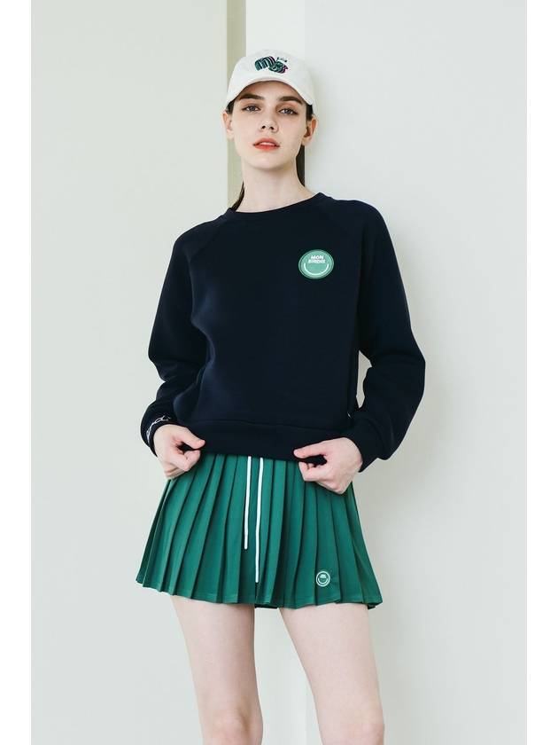 HEAVY MESH PLEATS banding pleated skirt GREEN - MONBIRDIE GOLF - BALAAN 1