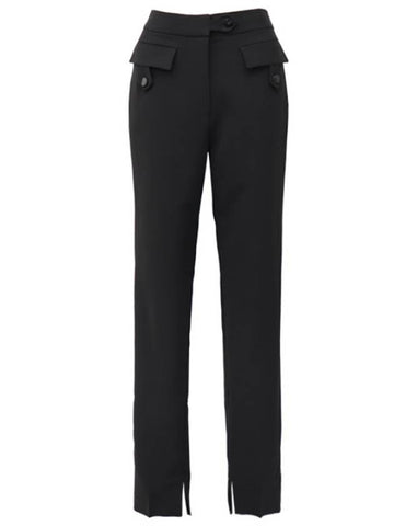 black slacks pants - GANNI - BALAAN 1