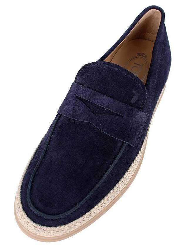 Flat Suede Loafers Blue - TOD'S - BALAAN 8