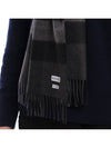 Iconic Check Cashmere Scarf Grey - BURBERRY - BALAAN 7