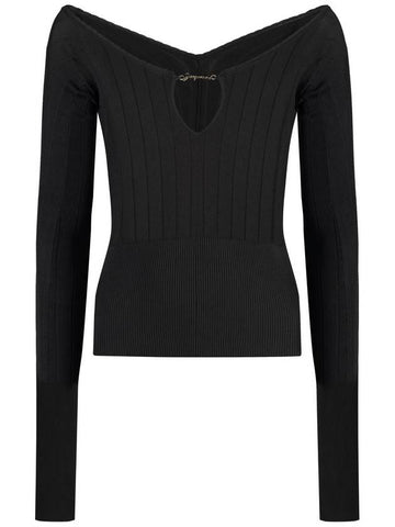 Jacquemus Pralù Knitted Viscosa-Blend Top - JACQUEMUS - BALAAN 1