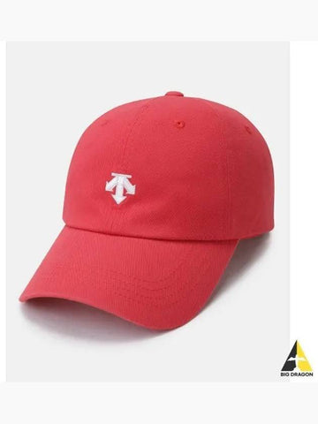 Sports Basic Spirit Logo Ball Cap Red SP323UCP71 - DESCENTE - BALAAN 1