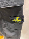 Stretch Cotton Wool Satin Cargo Pants Black - STONE ISLAND - BALAAN 6