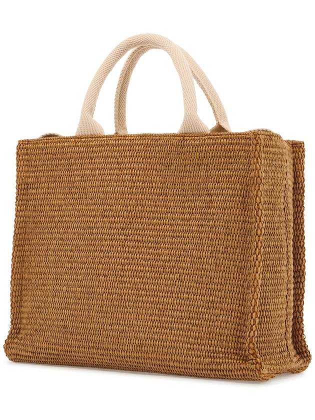 Small Raffia East West Tote Bag Brown - MARNI - BALAAN 3