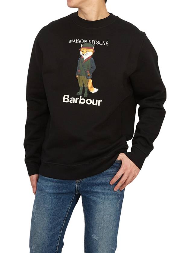 Logo Print Sweatshirt Black - BARBOUR - BALAAN 6