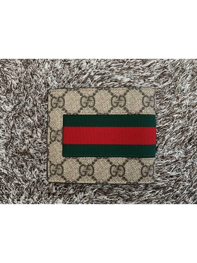 Supreme three stripe bee embroidery bifold wallet - GUCCI - BALAAN 4