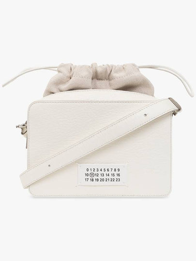 Logo Patch Leather Bucket Cross Bag White - MAISON MARGIELA - BALAAN 2