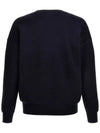 Ateley Logo Cotton Sweatshirt Midnight - ISABEL MARANT - BALAAN 3