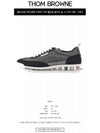 Flannel Clear Sole Low Top Sneakers Grey - THOM BROWNE - BALAAN 3