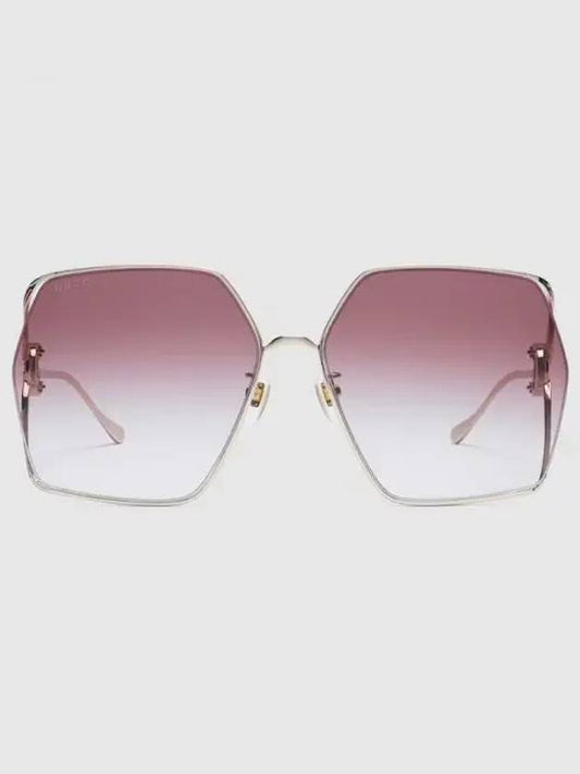 Eyewear Logo Temple Butterfly Sunglasses Pink - GUCCI - BALAAN 2