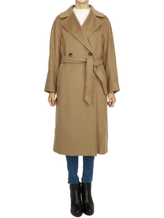 Women's Resina Wool Broadcloth Double Coat Camel - MAX MARA - BALAAN 3