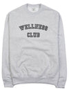 Wellness Club Man to Man WELLNESS CLUB FLOCKED CREWNECK GRAY BLACK - SPORTY & RICH - BALAAN 9