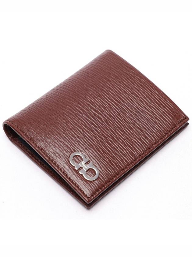 Revival Gancini Half Wallet Brown - SALVATORE FERRAGAMO - BALAAN 6