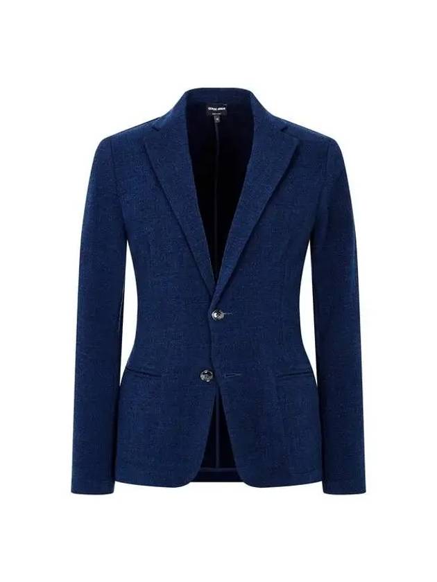 Men s wool blend no cheat single jacket navy - GIORGIO ARMANI - BALAAN 1