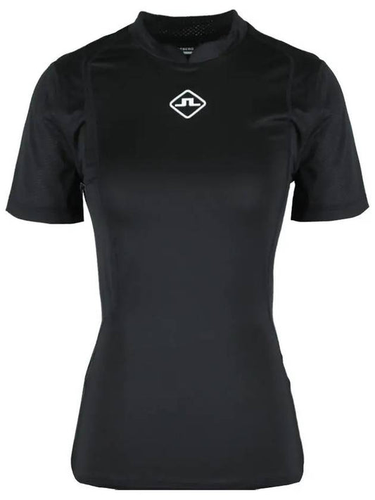 Marsha Logo Short Sleeve T-Shirt Black - J.LINDEBERG - BALAAN 2