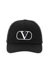 V Logo Ball Cap Black - VALENTINO - BALAAN 2