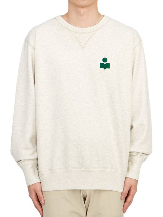 Mike Logo Cotton Sweatshirt Ecru - ISABEL MARANT - BALAAN 2