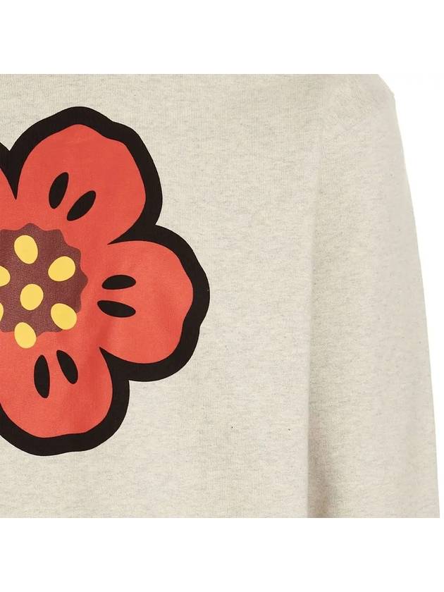 Men's Boke Flower Print Sweatshirt Light Grey - KENZO - BALAAN 5