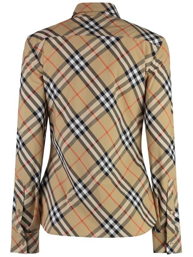 Check Pattern Shirt Beige - BURBERRY - BALAAN 3