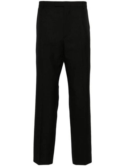 Wool blend straight pants black - GUCCI - BALAAN 2