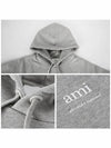 Alexandre Mattiussi Logo Print Hoodie Grey - AMI - BALAAN 6