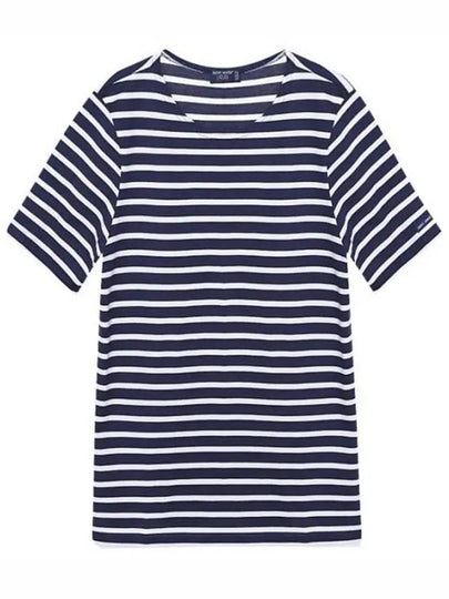 Levant Modern Striped Short Sleeve T-Shirt Navy - SAINT JAMES - BALAAN 2