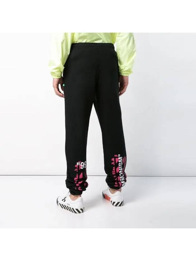 Diag Bag Logo Jogger Track Pants Black - OFF WHITE - BALAAN.