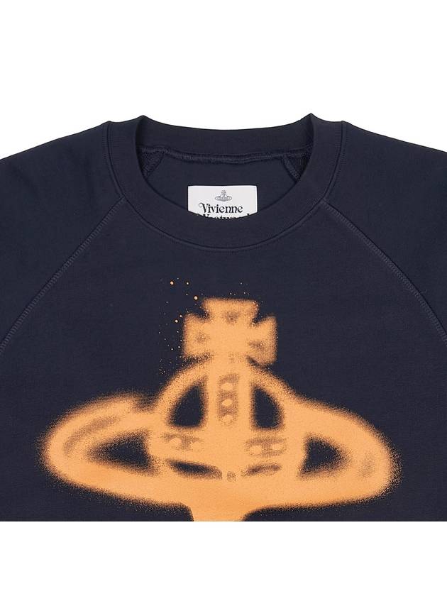 Spray ORB Raglan Sweatshirt Navy - VIVIENNE WESTWOOD - BALAAN 4