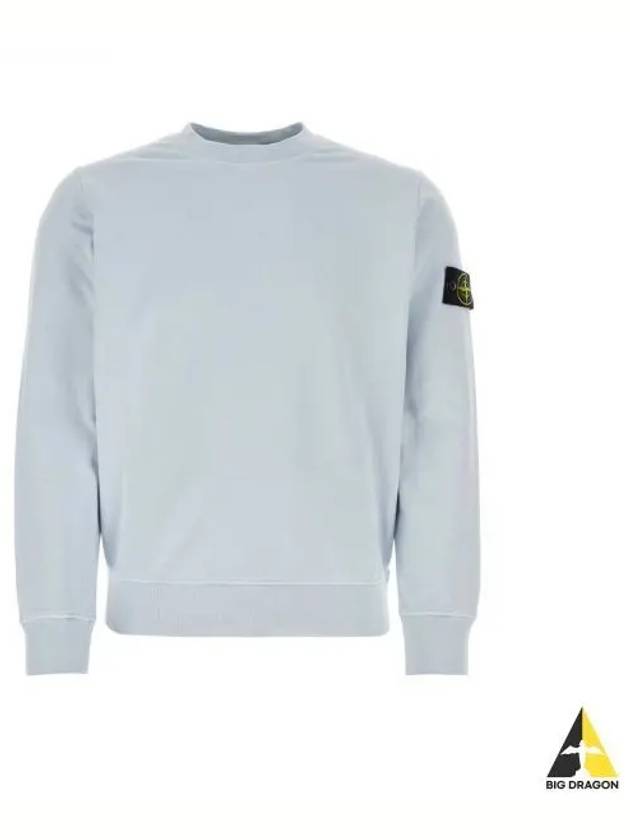 Wappen Patch Garment Dyed Sweatshirt Light Blue - STONE ISLAND - BALAAN 2