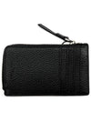 Logo Bold Zipper Card Wallet New Black - MARC JACOBS - BALAAN 3