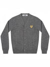 Play Gold Waffen Cardigan Dark Grey - COMME DES GARCONS - BALAAN 2