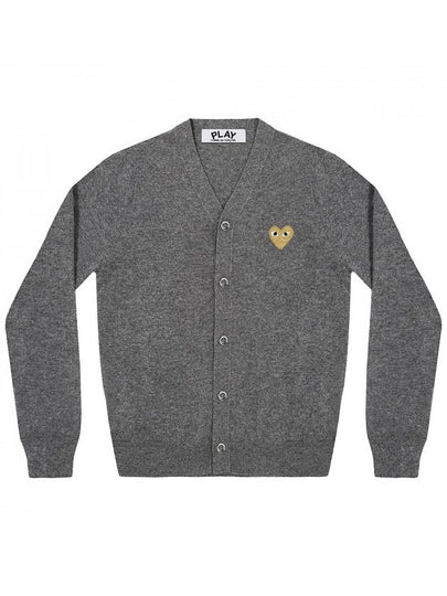 Play Gold Waffen Cardigan Dark Grey - COMME DES GARCONS - BALAAN 2