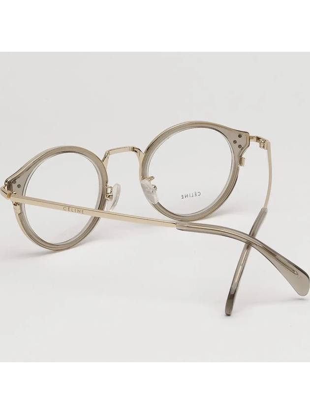 Eyewear Round Eyeglasses Gold Grey - CELINE - BALAAN 5