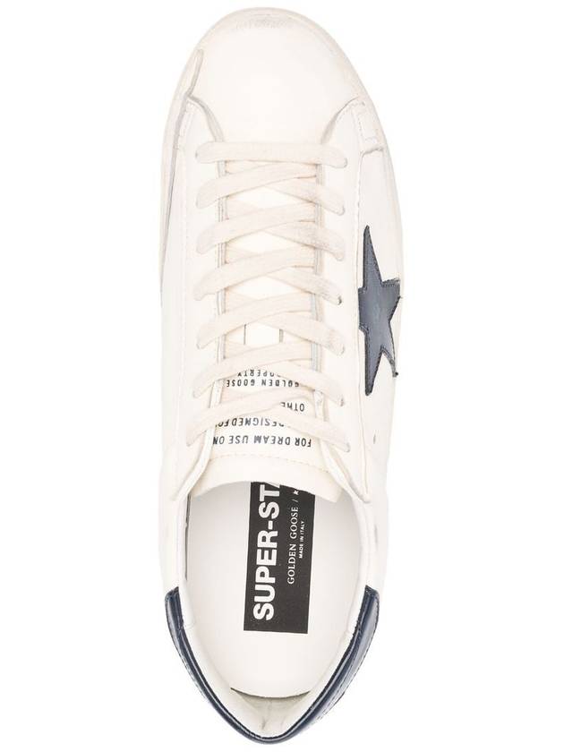 Superstar Beige Night Blue Heel Tab Sneakers - GOLDEN GOOSE - BALAAN 5