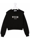 Kids Logo Embroidery Sweater Sweatshirt MS027805 110 - MSGM - BALAAN 1