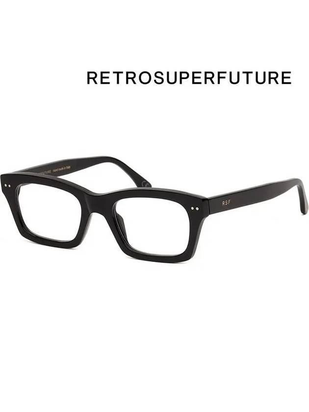 Glasses frame NUMERO 95 NERO G10 square horn frame - RETROSUPERFUTURE - BALAAN 7