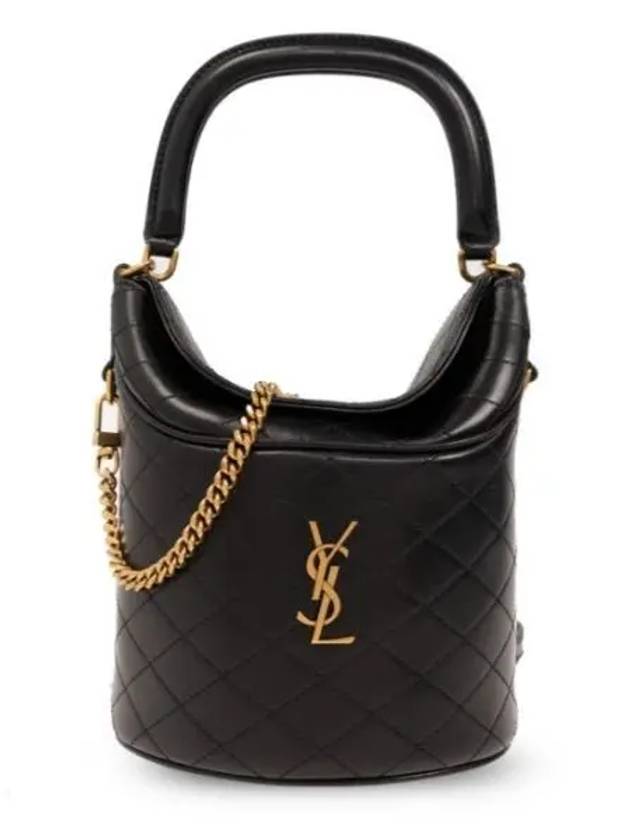 Gaby Lambskin Shoulder Bag Black - SAINT LAURENT - BALAAN 2