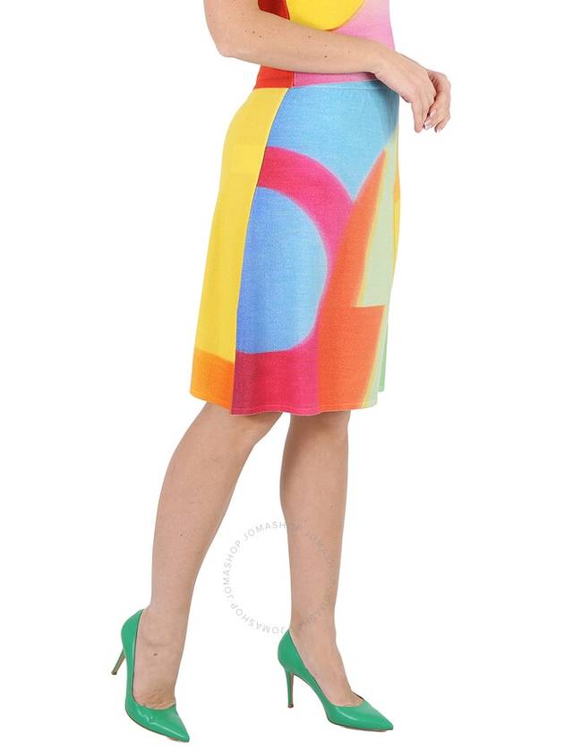 Moschino Multi Projection Print Merino Wool Skirt, Brand Size 38 (US Size 4) - MOSCHINO - BALAAN 3