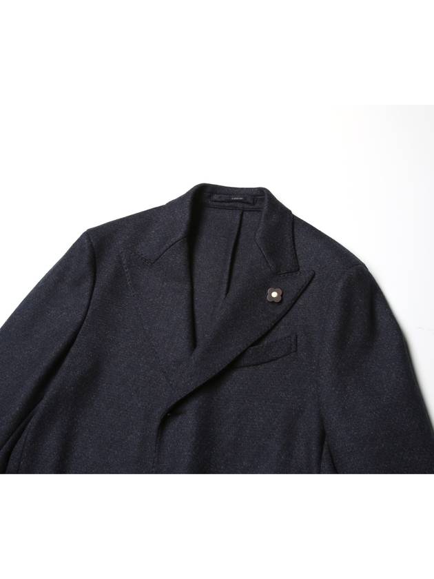 Wool single coat navy M23678AV50 - RVR LARDINI - BALAAN 4