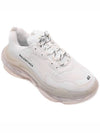 Triple S Clear Sole Low Top Sneakers White - BALENCIAGA - BALAAN 4