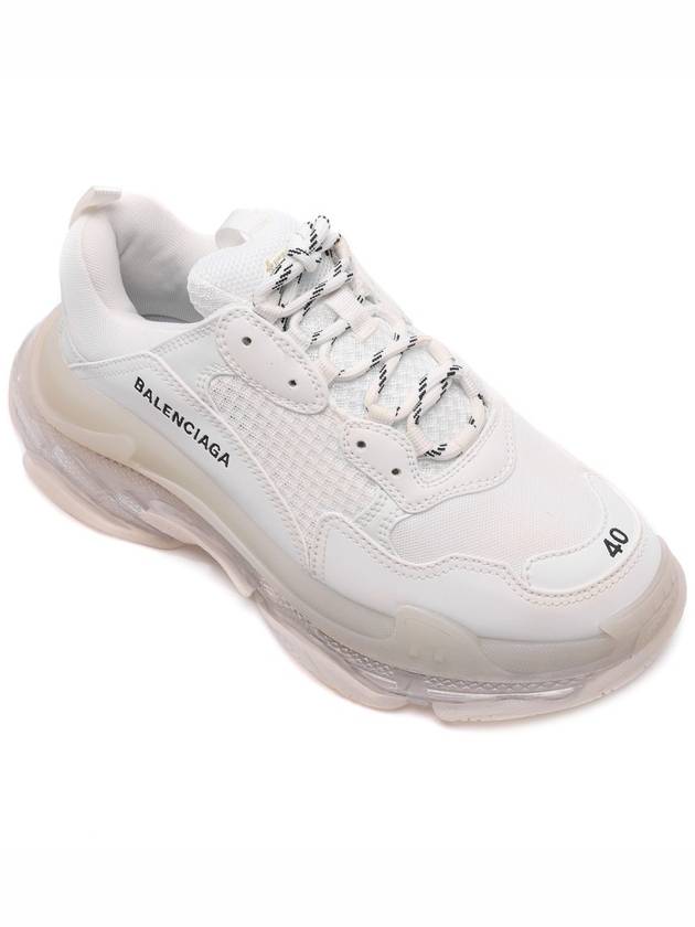 Triple S Clear Sole Low Top Sneakers White - BALENCIAGA - BALAAN 4