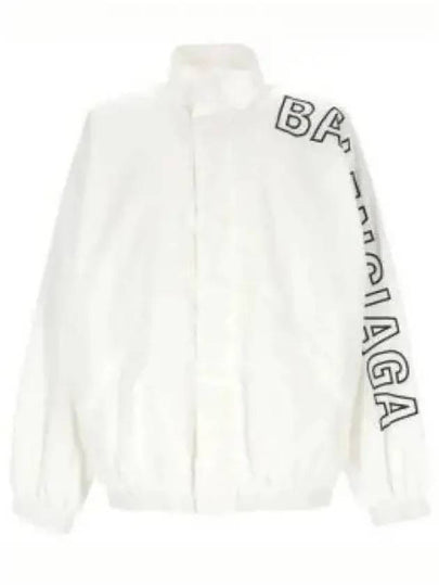 Embroidered Logo Track Jacket White - BALENCIAGA - BALAAN 2