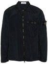 Nylon Metal Econyl Regenerated Zip-Up Jacket Blue - STONE ISLAND - BALAAN 3